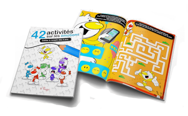 Cahier Activites sur les emotions enfant Piwooz